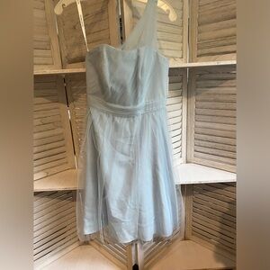 David's Bridal one shoulder short tulle dress - NWT - Size 0